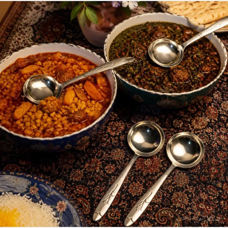 ملاقه کوچک خورشتی 2تایی(کرایه در مقصد)(سعی میکنیم با کمترین هزینه بسته براتون ارسال بشه)