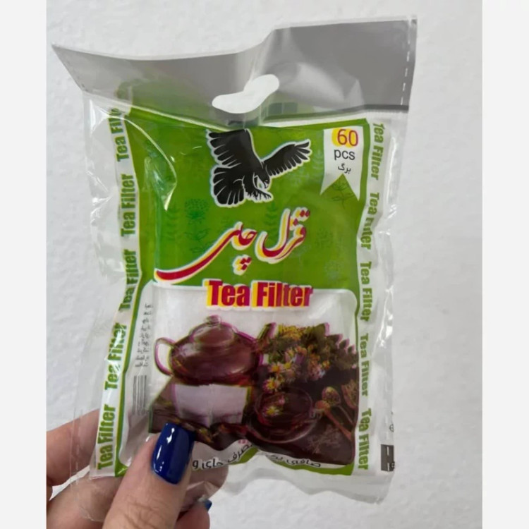 فیلتر چایی بسته 60 عددی(کرایه در مقصد)(سعی میکنیم با کمترین هزینه بسته براتون ارسال بشه)